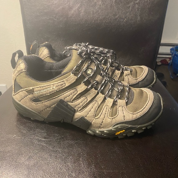 MERRELL J75023 Men’s Grey Leather Pivot Lace Sport  Concrete Hiking Boots Size 8 - Picture 11 of 11